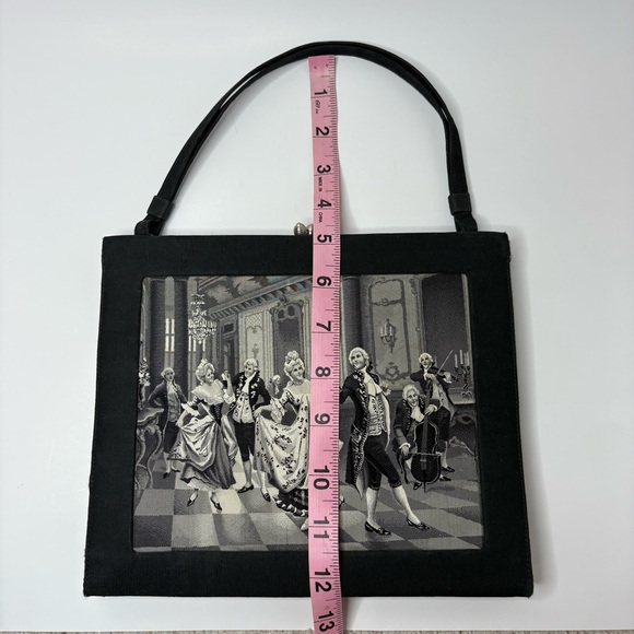 Walborg Tapestry Black Ballroom Purse Croquette Vintage Bridgerton Victorian
